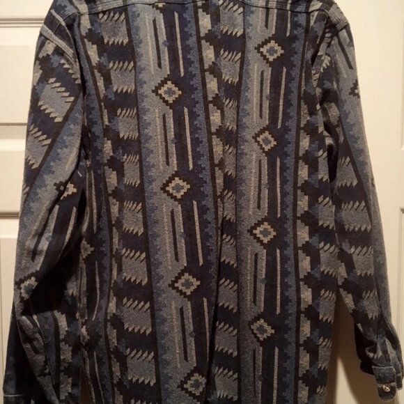 Vtg. The Sportsman's Guide Men's Large Cotton Flannel ButtonUp Shirt Made In USA - Picture 4 of 6